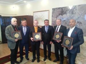 ECTT delegation receives Turkestan symbol-Hogea Ahmed Yassaui