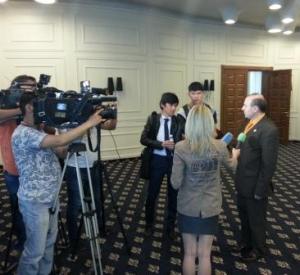 ECTT President in Almaty-Press Conference